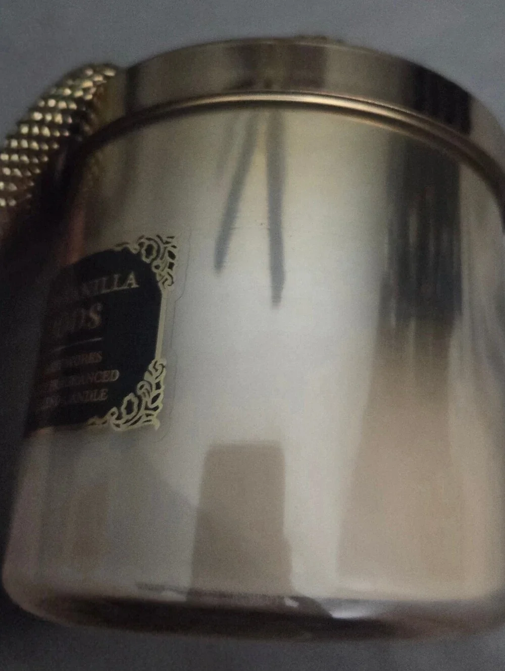 🔺️🆕️🔺️Bath & Body Works Wicked Vanilla Woods Candle - Gold & Black - Picture 4 of 7